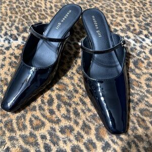 Madden Girl Glossy Black Heels